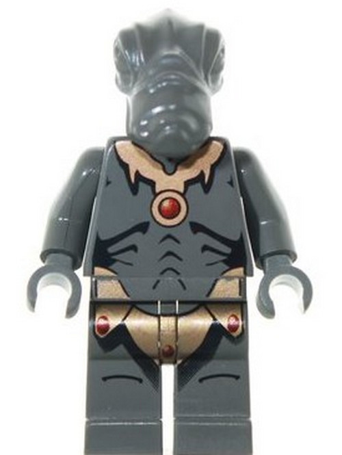 Minifigure Geonosian LEGO Star Wars sw0062 gris foncé pour set 4478