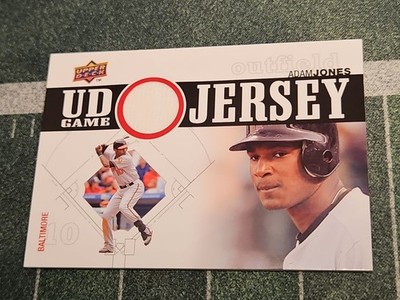 Adam Jones   UD Game Jersey Patch   2010 Upper Deck   Orioles Memorabilia   HOF