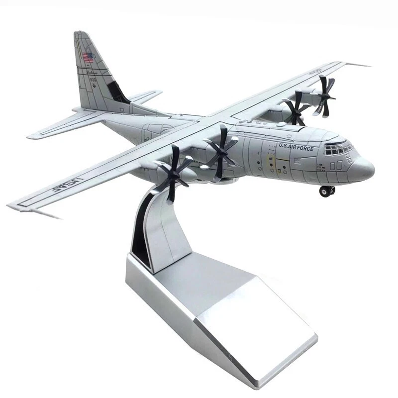 Modello Aereo Militare 1:200 Die-Cast Lockheed C-130J Super Hercules, Collezione - Immagine 3 di 4