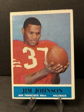 1964 Philadelphia Football Jim Johnson Rookie Card San Francisco 49ers. rookie card picture