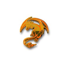 Dragon Pin Anime dragon enamel pin Japanese dragon pin video game pin gaming pin