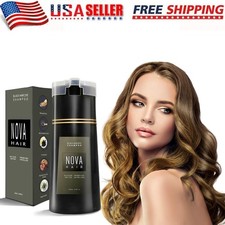 Hair-Dye Shampoo, Nova Hair Instant Dye Shampoo, Light Brown FREE SHIPPING