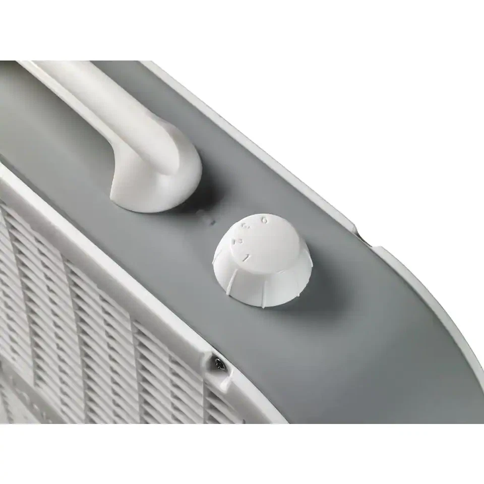 Ventilador de caja Lasko 20 pulgadas 3 velocidades blanco ahorro inteligente eficiencia energética 1820 CFM transporte manual Foto 3 de 4