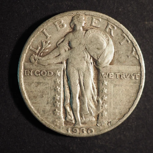 1930  *P * 25C STANDING LIBERTY QUARTER   **NICE COIN!** FREE SHIPPING! M7651