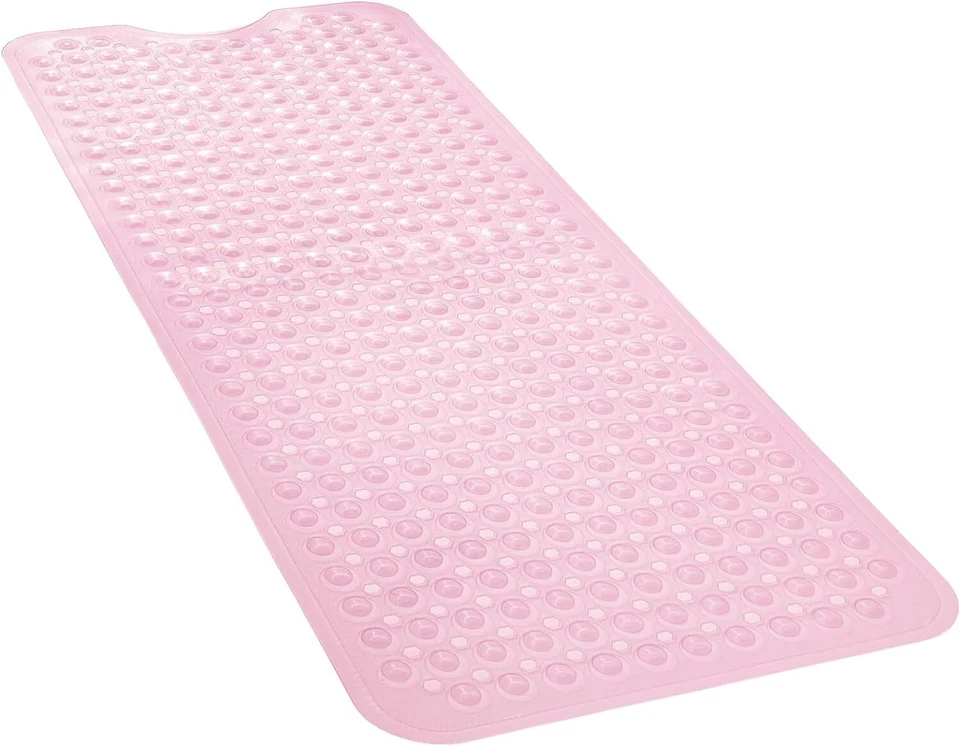 Alfombrillas de bañera y ducha antideslizantes alfombrilla de bañera con ventosas orificios de drenaje Foto 2 de 4