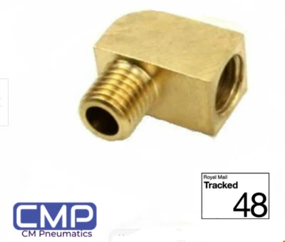 COYOTE MOON Elbow Fitting 90 Degree M10x1.0 male to female Pipe Thread Tubing air fuel N05