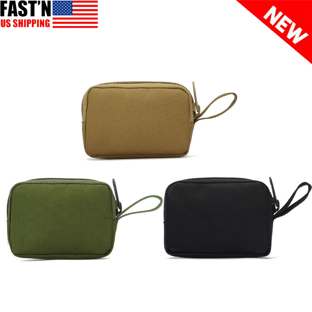 Waterproof Coin Small Mini Bag Card Wallet Pouch Men Women Key Rings Mini Purse
