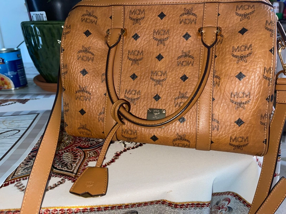 MCM Vintage Boston Bag Restoration (like new)