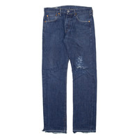 LEVI'S 501 BIG E Jeans Distressed Mens Blue Regular Straight W29 L32