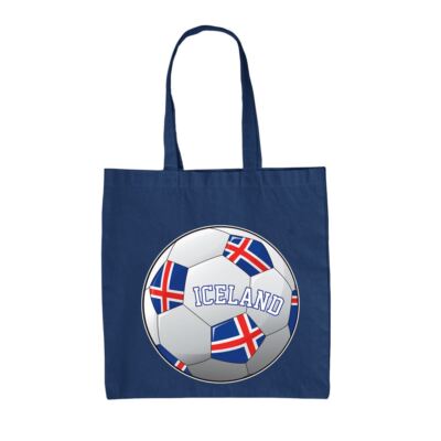 Country Football Island Ball - Canvas Tote Bag - Team Cup Soccer Footy Fan