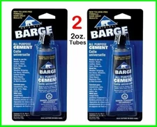 (2) Barge All Purpose Contact Cement, Glue for Leather Rubber 2oz tube