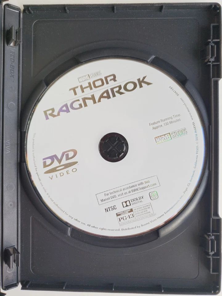 Thor Ragnarok DVD Marvel Studios 2018 - Image 3 of 4