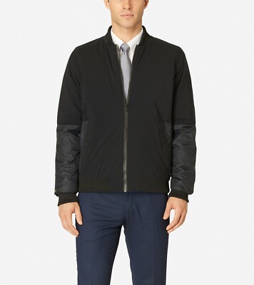 Cole Haan V1613 Zerogrand Bomber Jacket Black Men's Size XL