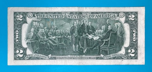 September 7, 2015 / 9 July 2015 (L 09072015 A) BIRTHDAY Note $2 Two Dollar Bill - Picture 3 of 4