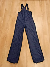 Blue vintage/retro ski pants/bibs from 1970s - 1980s.