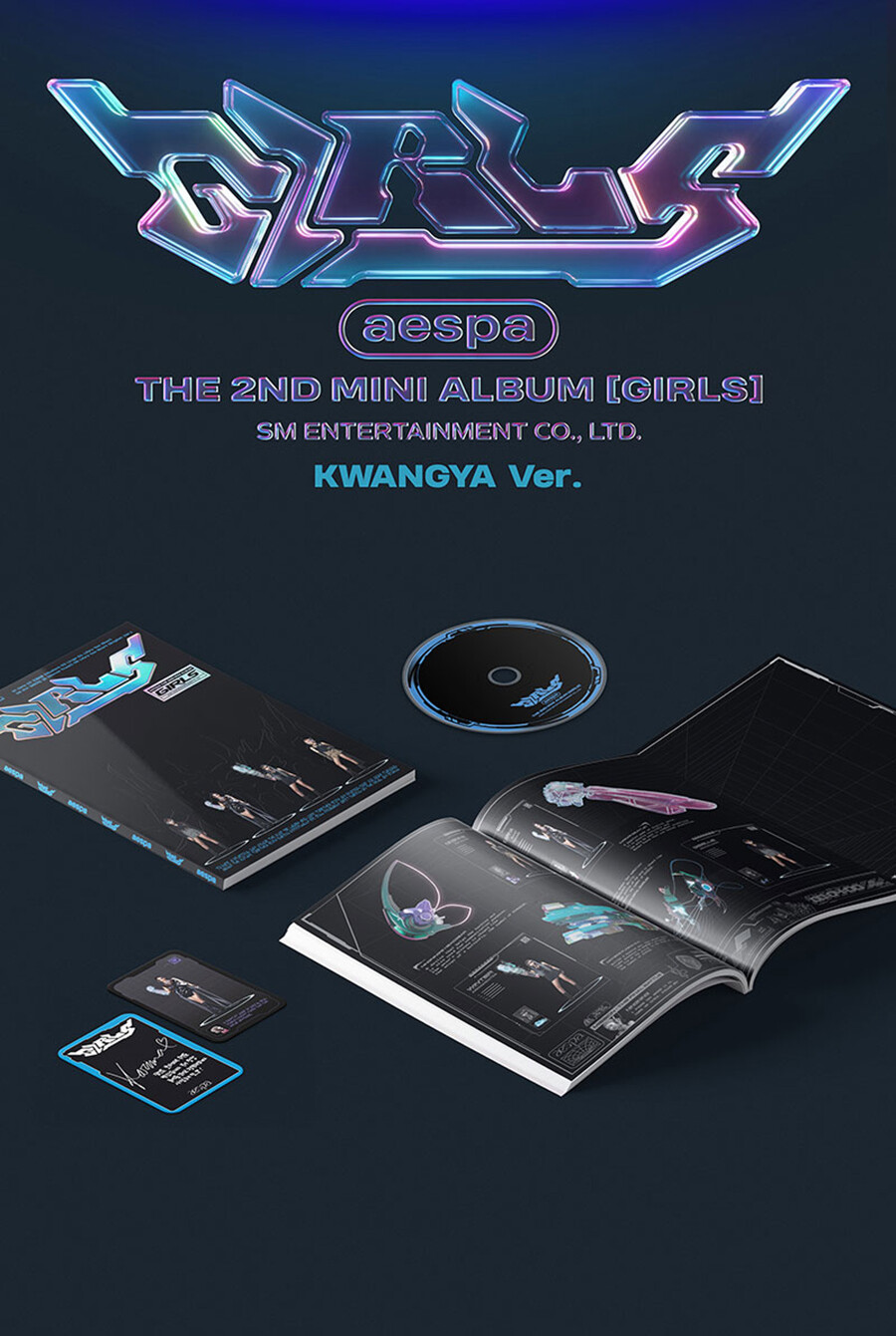 AESPA GIRLS 2nd Mini Album KWANGYA Ver CD+POSTER+Photo Book+2 Card+Sticker+GIFT | eBay