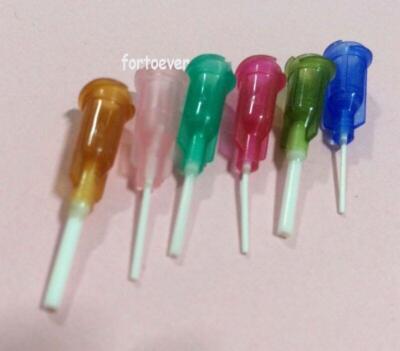 1/2'' 100pcs  new good 14Ga-25Ga blunt Dispensing Needles Syringe NEEDLE Tips 