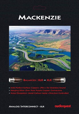 AudioQuest Mackenzie XLR - 1.0 Meter Pair  - Brand New - Authorized Dealer