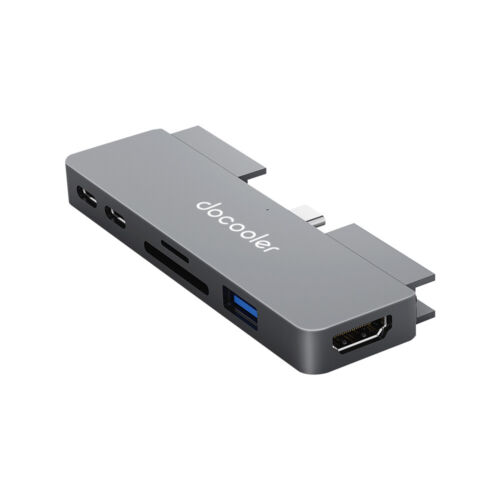 docooler 7-in-1 Type-C Hub with USB3.0 Audio  Port TF   Slots P9S0 - Afbeelding 1 van 10