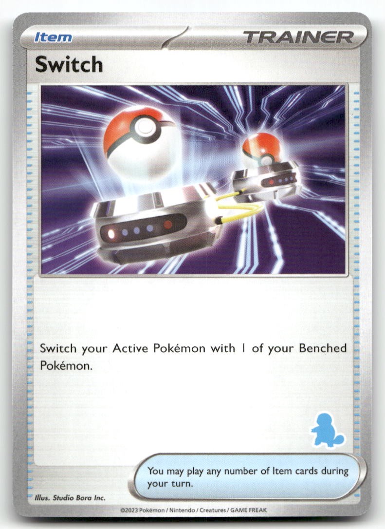 Switch (Squirtle) Pokemon Unconfirmed My First Battle NM