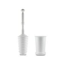 Master Plunger MP500-4TB Heavy Duty Bathroom Toilet Plunger Kit with Tall Buc...