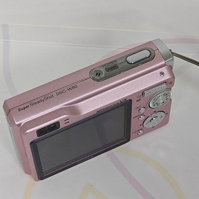 Sony Cyber-shot DSC-W80 PINK Digital Camera 7.2 MP 3x Optical Zoom