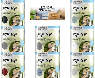 Schöner Wohnen Pep Up Outdoorfarbe 1 L Möbel & Spielgeräte Farbwahl! Außen