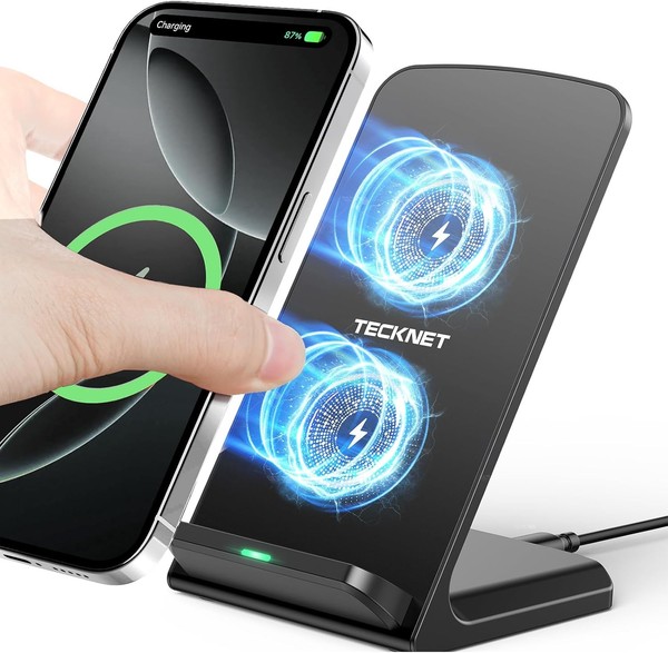 Wireless Charger 15W Qi Ladestation Induktives LadegeräT Iphone Samsung Google-image