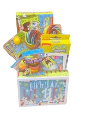 SpongeBob Small Birthday Gift Kids Games & Candy Basket