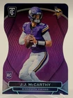 2024 TOTALLY CERTIFIED J.J. MCCARTHY PURPLE DIE-CUT ROOKIE CARD /75 VIKINGS NFL