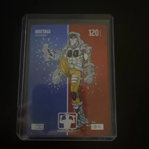 Wattage (TJ Watt) 2026 Bo Jackson Battle Arena #LOGO-485 Ice Logo Battlefoil SSP