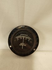 Vintage Ford Model T Model A Ammeter Gauge Black Face Amperes - Original Oem 3
