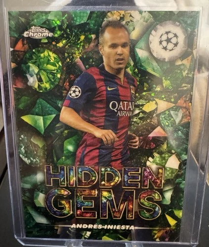 2024-25 Topps Finest Hidden Gems Andres Iniesta Barcelona SSP Case Hit 