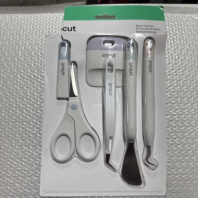 CRICUT BASIC TOOL SET 2006695 SPATULA WEEDER SCRAPER SCISSORS TWEEZERS FREE S/H