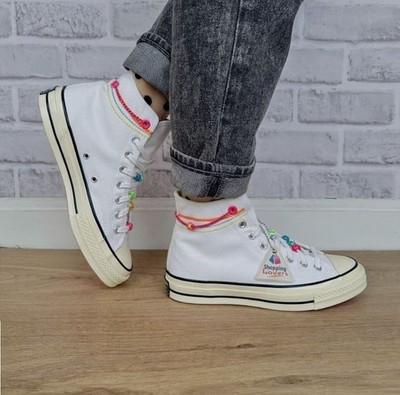  Converse Chuck 70 High Top Shoes 9.5 Womens Shoes Canvas White Sneaker A06845C