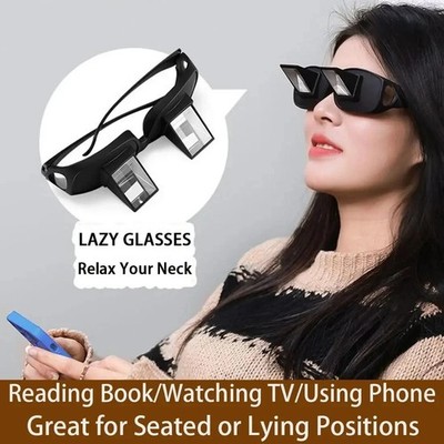 Faule Lesebrille Periskop Prismatisch Bett Liegend TV Buch Betrachter Brille