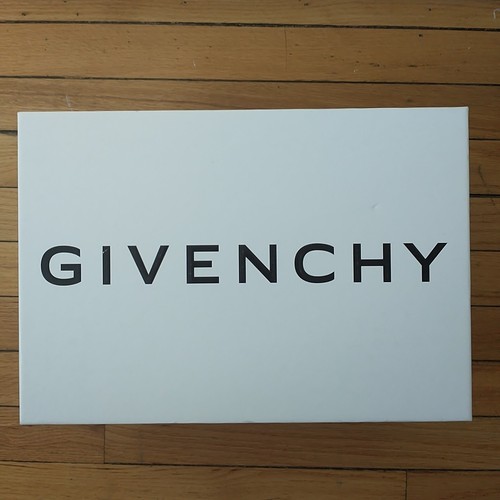 Givenchy Shoe Gift Box Empty White Black Logo 14x10x5.3" Used*READ - Picture 2 of 16