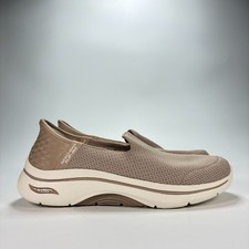 Skechers Slip-ins GO WALK Arch Fit 2.0 Taupe Slip On Shoes 125315 Women's Sz 8.5