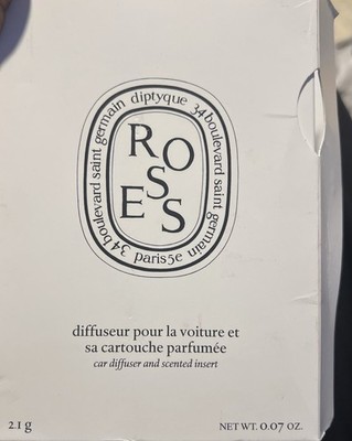 Diptyque Roses Car Diffuser And Scented Insert 0.07oz