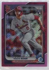 2024 Bowman Mega Box Chrome Fuchsia Mojo Refractor /299 Masyn Winn #2 1hr7