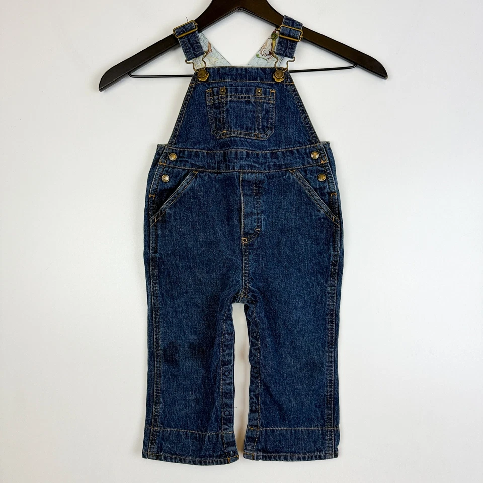 Mono vaquero bordado forrado vintage Gymboree vaqueros niños 12-18 meses Foto 2 de 4