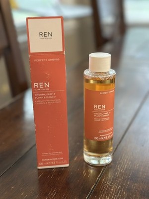 Ren Clean Skincare Smooth, Prep, & Plump Essence Size 3.3 oz /100ml New In Box