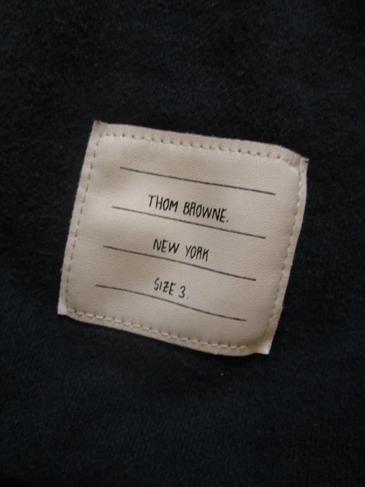 Thom Browne Sweater Womens 3 Medium Navy Blue 4 Bar Crew Sweatshirt Japan - Image 4 of 4