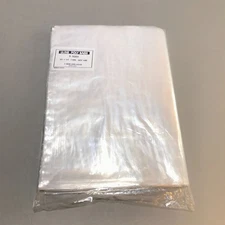 100 Pack Clear 10 x 14 Poly Bags ULINE Best 1 MIL Thick Flat Open Top