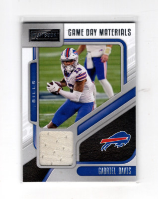 2021 Panini Playbook Gameday Materials Relic Gabriel Davis #GDM-GDA Buffalo Bill
