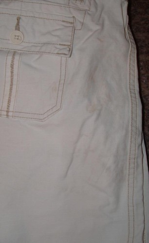 Ivory White Sz 15 / 16 Casual Wear Cotton Convertible Pants / Capris MAURICES - Picture 5 of 5