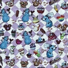 Disney Ratatouille 100 Cotton Fabric Fat Quarter Tumbler Fat Eighth