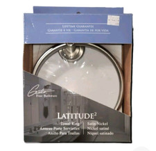 Bathroom Towel Ring Satin Nickel Finish New by Gatco