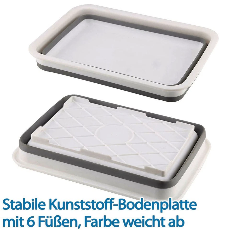 ALPINA faltbare Schüssel POP-UP Faltschüssel Klappschüssel klappbarer Korb Eckig - Bild 4 von 4