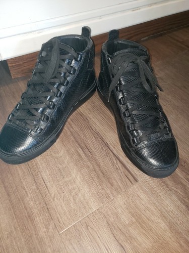 balenciaga arena python black